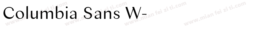 Columbia Sans W字体转换